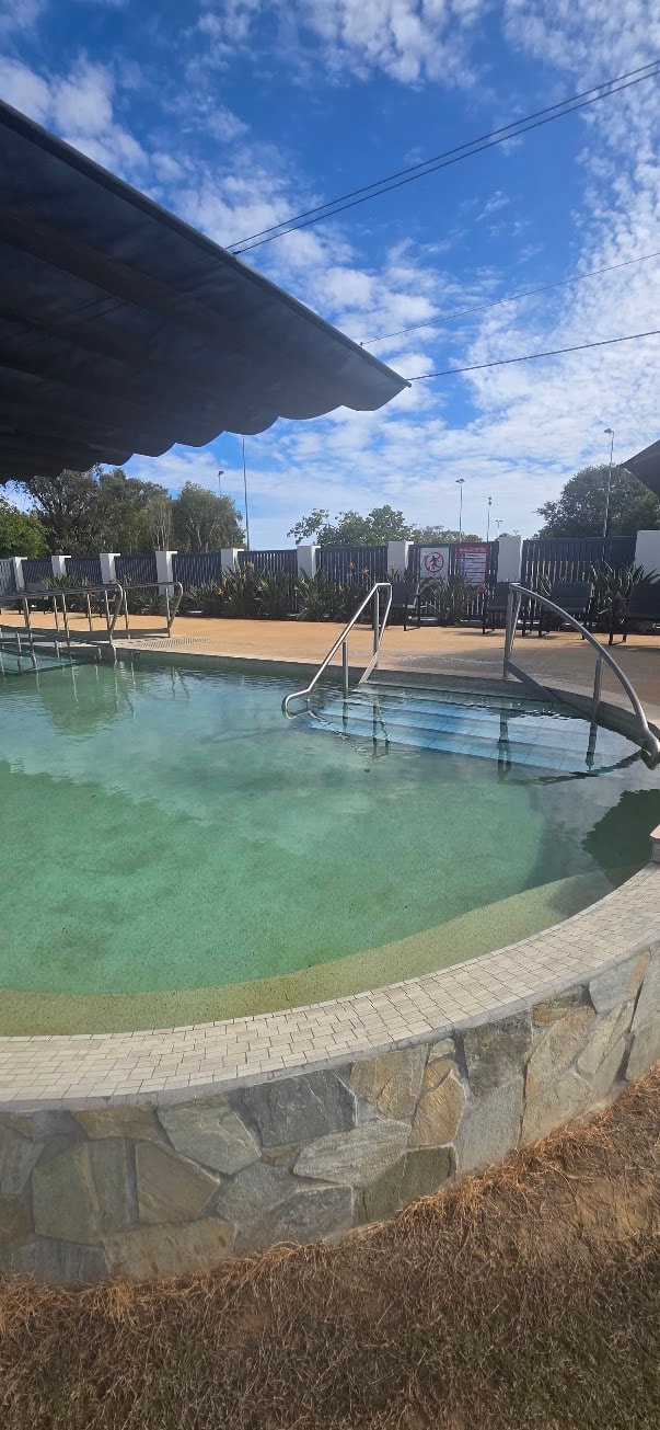 Artesian hot springs pool in St George QLD